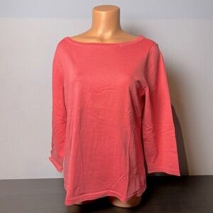 Silk Knit Hibiscus Charter Club Boatneck Top
